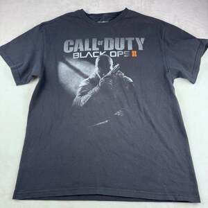 Call Of Duty Shirt Men's L Black Promo Black Ops II Video Game Graphic Tee 2012